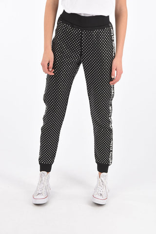 COUTURE crystal all over jogger pants