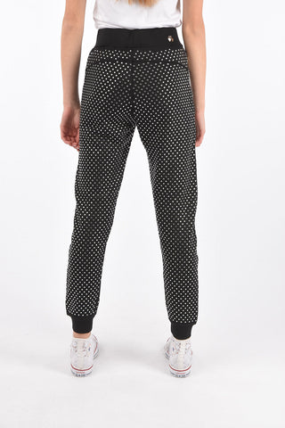 COUTURE crystal all over jogger pants
