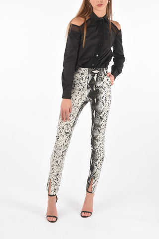 4 Pocket Snake Motif Pants