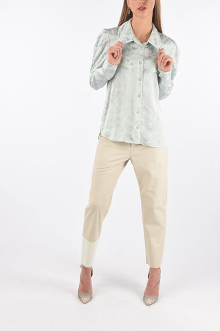 Camicia Sahariana con Motivo Vegetale