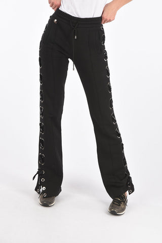 COUTURE pantalone jogger con dettagli laced