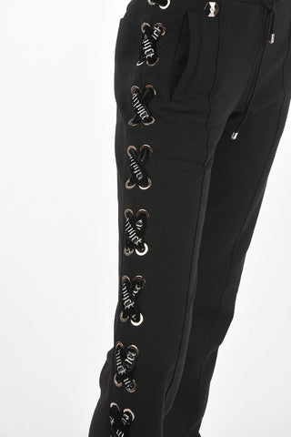 COUTURE pantalone jogger con dettagli laced