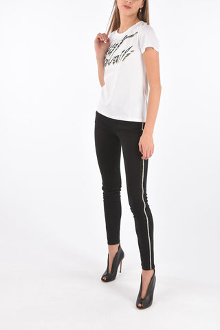 Crew Neck Printed Logo T-Shirt