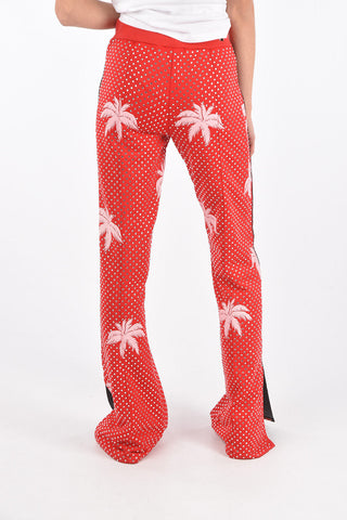 COUTURE rhinestone embellished ALOHA jogging bootcut pants