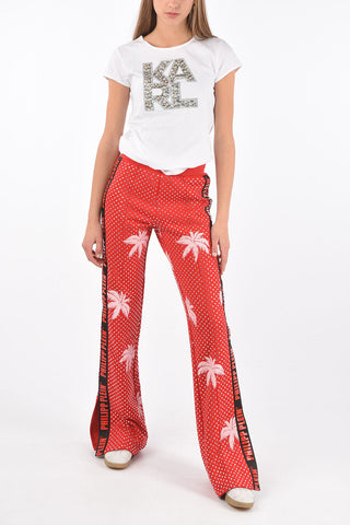COUTURE rhinestone embellished ALOHA jogging bootcut pants
