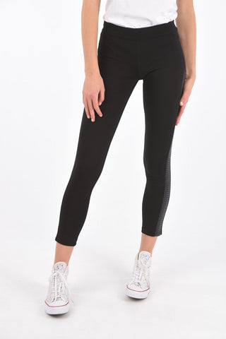 COUTURE faux leather side band ROZA leggings