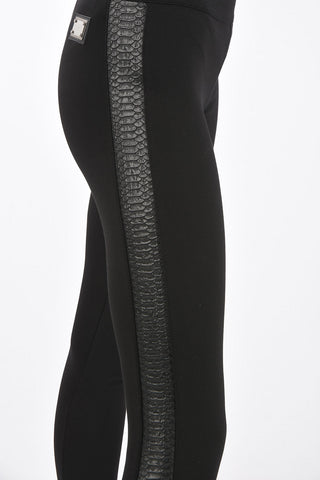 COUTURE faux leather side band ROZA leggings