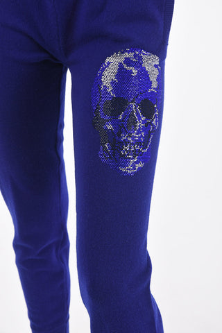 COUTURE cashemere jogging pants with Skull