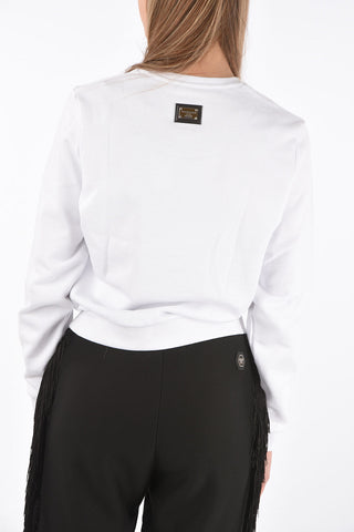 COUTURE printed LS SIGNATURE crew-neck sweatshirt