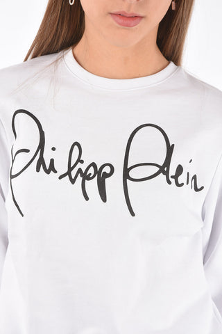 COUTURE printed LS SIGNATURE crew-neck sweatshirt