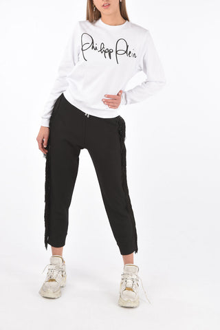COUTURE printed LS SIGNATURE crew-neck sweatshirt