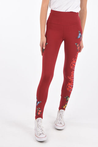 COUTURE Butterfly-printed jogging Leggings