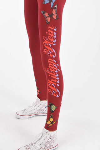 COUTURE Butterfly-printed jogging Leggings