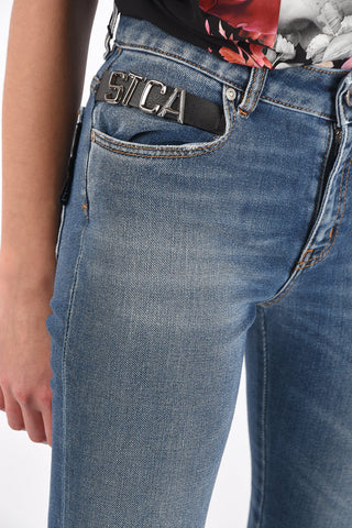 Metal Logo SLIM FIT Stretch Denims