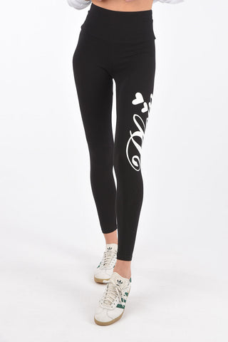 COUTURE Leggings PLEIN in cotone stretch con stampa