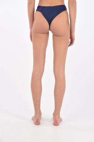 brazilian bikini bottom with zip detail