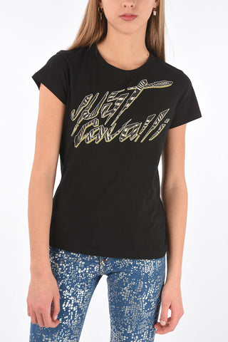 Crew Neck Printed Logo T-Shirt