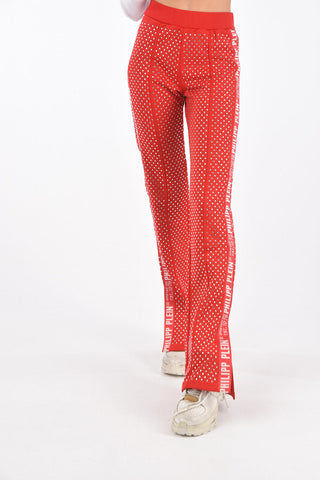 COUTURE Ankle Split CRYSTAL Palazzo Joggers