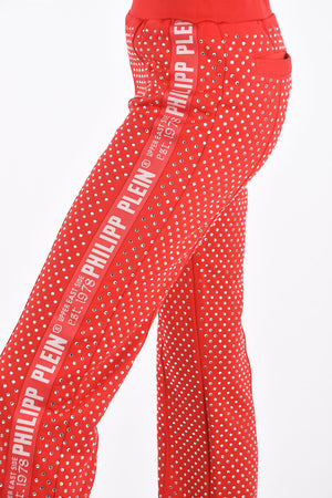 COUTURE Ankle Split CRYSTAL Palazzo Joggers