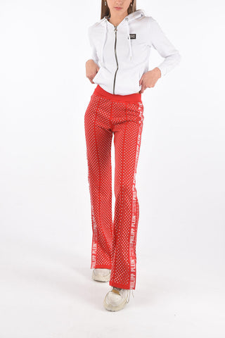 COUTURE Ankle Split CRYSTAL Palazzo Joggers
