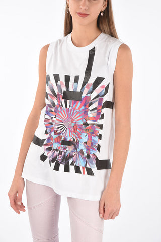 Crew Neck ILLUSION Cotton Tank Top