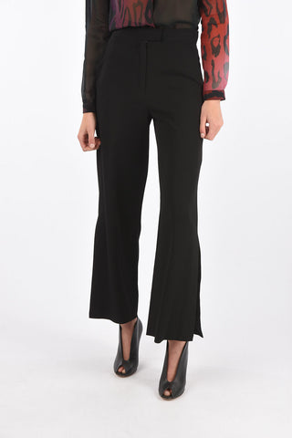 4 Pocket Palazzo Pants with Logo Bottom Splits