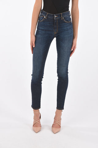 High-waisted Dark Wash SLIM FIT Denims