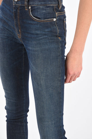 High-waisted Dark Wash SLIM FIT Denims