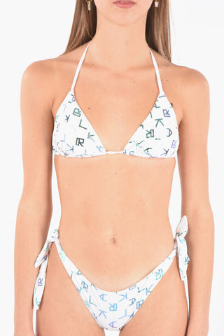 top bikini a triangolo stampato