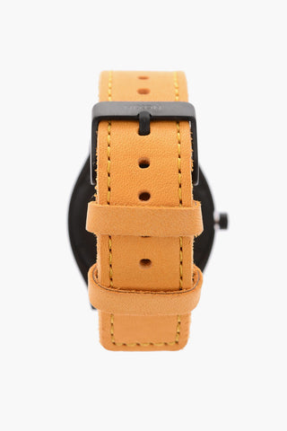 leather strap TIME TELLER analog watch