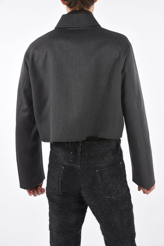 MM0 wool crop blazer