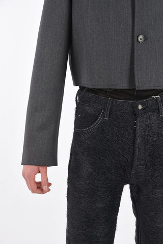 MM0 wool crop blazer