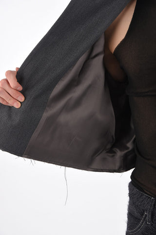 MM0 wool crop blazer