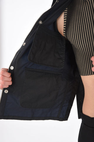 MM10 giubbotto utility con colletto in velluto a coste