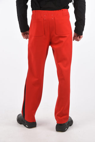 MM10 drawstring waist piping pants