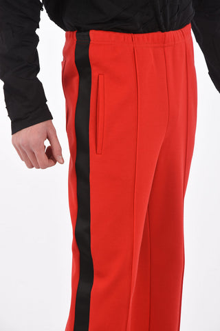 MM10 drawstring waist piping pants