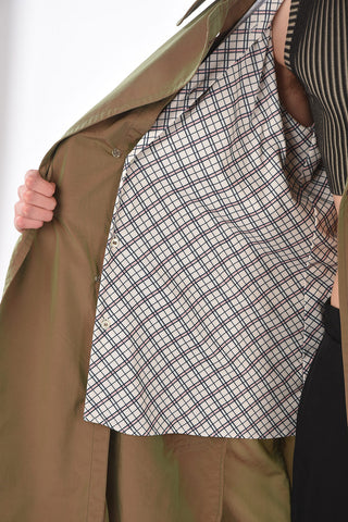 MM14 trench doppiopetto reflective con cintura