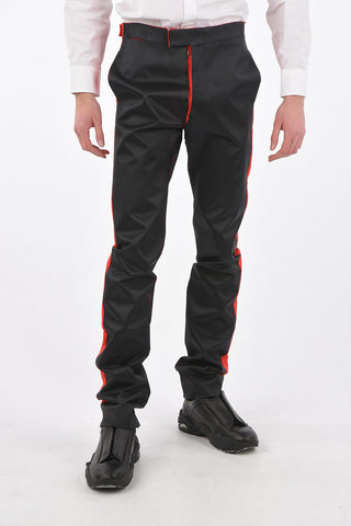 MM10 pantalone bicolore con tasche laterali