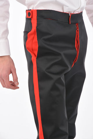 MM10 pantalone bicolore con tasche laterali