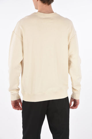 MM10 felpa girocollo con ricamo patch