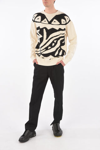 MM10 felpa girocollo con ricamo patch