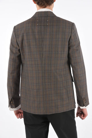 MM10 check no vent 2-button blazer