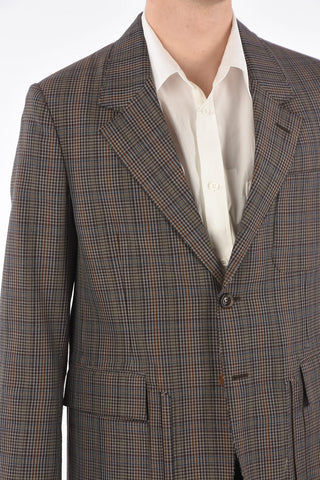 MM10 check no vent 2-button blazer