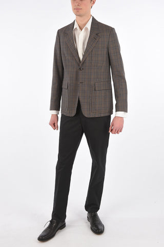 MM10 check no vent 2-button blazer