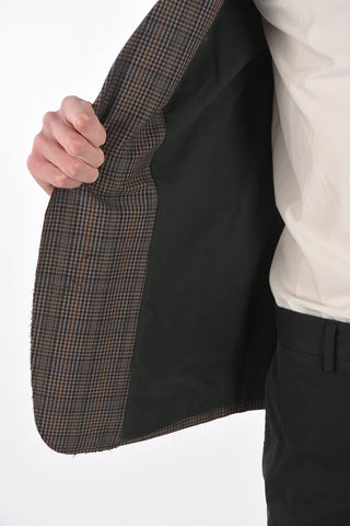 MM10 check no vent 2-button blazer