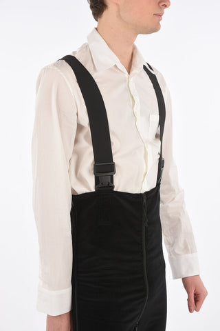 MM10 chenille Utility-Style Jumpsuit with size zip