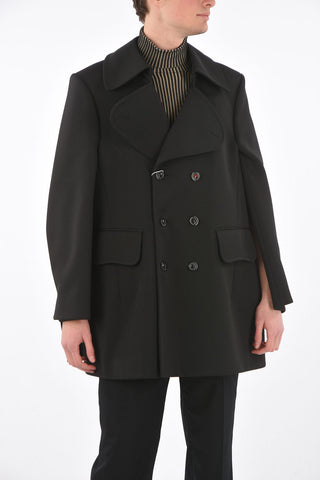 MM10 cappotto doppiopetto con tasche ad aletta