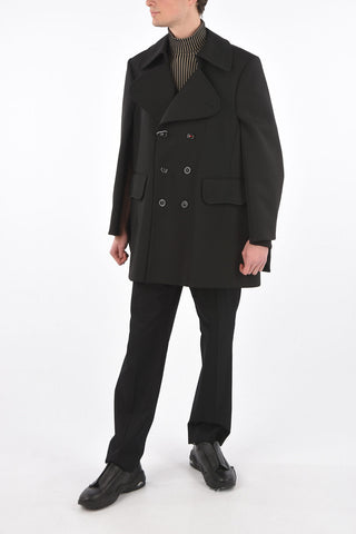 MM10 cappotto doppiopetto con tasche ad aletta