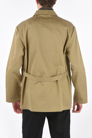 MM10 cotton double brested utility blazer