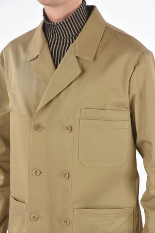 MM10 cotton double brested utility blazer